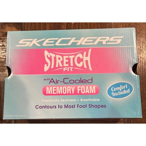 Kids' Skechers Air-Cooled Memory Foam Slip-On Shoes Sparkly Gray Size 13 - Picture 2 of 11